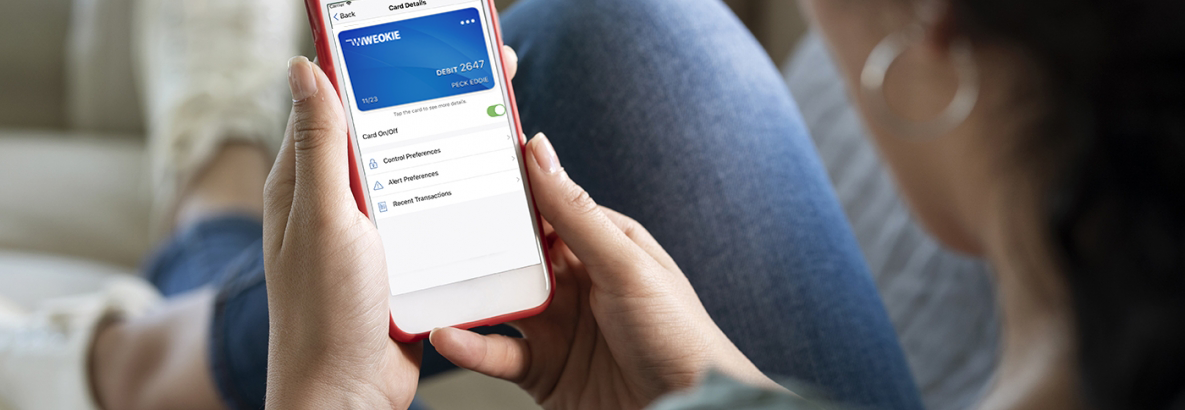 Switch From CardValet To CardControl WEOKIE Federal Credit Union